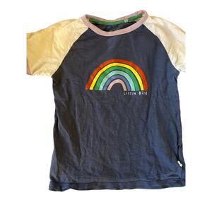 Little Bird Rainbow Raglan Shirt size 5-6
